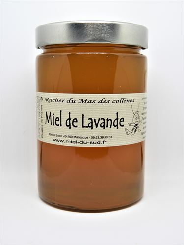 Miel de Lavande 800g - Origine France - Pot verre